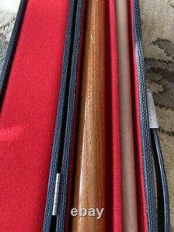 Vintage Palmer Custom Pool Cue Stick With Case Wood Handle 1970s 80s