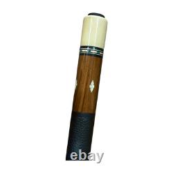 Vintage Tad Style Custom Pool Cue 4-Point Birdseye Maple MOP Inlay Shaft