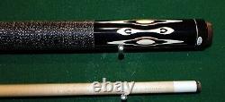 Vintage Viscotti Pool Cue Ebony/verm, Billiards Custom Adam/ helmstetter/made