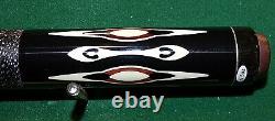 Vintage Viscotti Pool Cue Ebony/verm, Billiards Custom Adam/ helmstetter/made