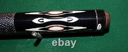 Vintage Viscotti Pool Cue Ebony/verm, Billiards Custom Adam/ helmstetter/made