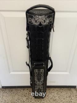 Volturi Custom Hornback Croc Black 4x8 Hard Pool Cue Case
