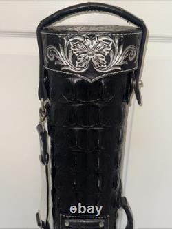 Volturi Custom Hornback Croc Black 4x8 Hard Pool Cue Case