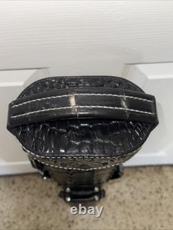 Volturi Custom Hornback Croc Black 4x8 Hard Pool Cue Case