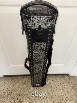 Volturi Custom Hornback Croc Black 4x8 Hard Pool Cue Case