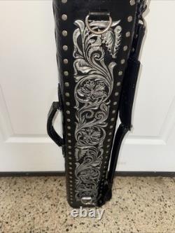 Volturi Custom Hornback Croc Black 4x8 Hard Pool Cue Case