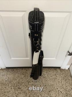 Volturi Custom Hornback Croc Black 4x8 Hard Pool Cue Case