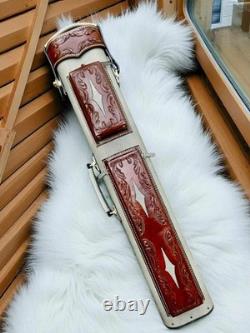 Volturi Custom Pool Case 4x8 Genuine Leather with Backpack Straps