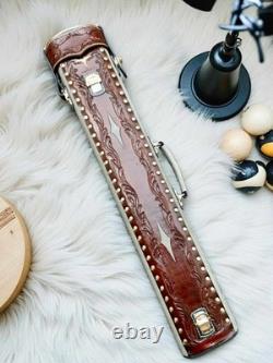 Volturi Custom Pool Case 4x8 Genuine Leather with Backpack Straps