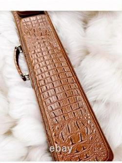 Volturi Custom Soft Pool Case 4x8 Genuine Leather with Backpack Straps. Brown