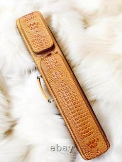 Volturi Custom Soft Pool Case 4x8 Genuine Leather with Backpack Straps. Carmel