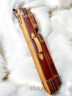 Volturi Custom Soft Pool Case 4x8 Genuine Leather with Backpack Straps. Carmel