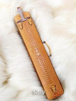 Volturi Custom Soft Pool Case 4x8 Genuine Leather with Backpack Straps. Carmel