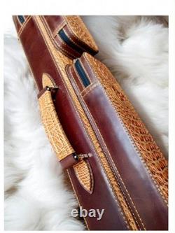 Volturi Custom Soft Pool Case 4x8 Genuine Leather with Backpack Straps. Carmel