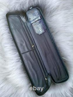 Volturi Custom Soft Pool Case 4x8 Genuine Leather with Backpack Straps. Dark Blue