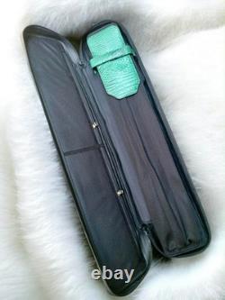 Volturi Custom Soft Pool Case 4x8 Genuine Leather with Backpack Straps. Green