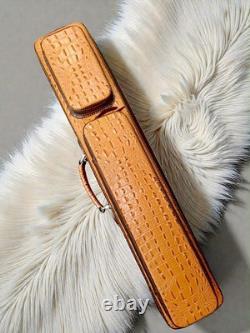 Volturi Custom Soft Pool Case 4x8 Genuine Leather with Backpack Straps. Rust/Brown