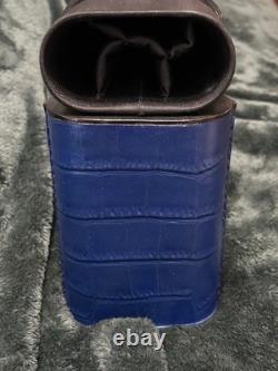 Volturi Fellini Style Custom Pool Case 2x2 Genuine Leather. Blue Volturi Fellini Style Custom Pool Case 2x2 Genuine Leather. Blue