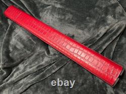 Volturi Fellini Style Custom Pool Case 2x2 Genuine Leather. Red